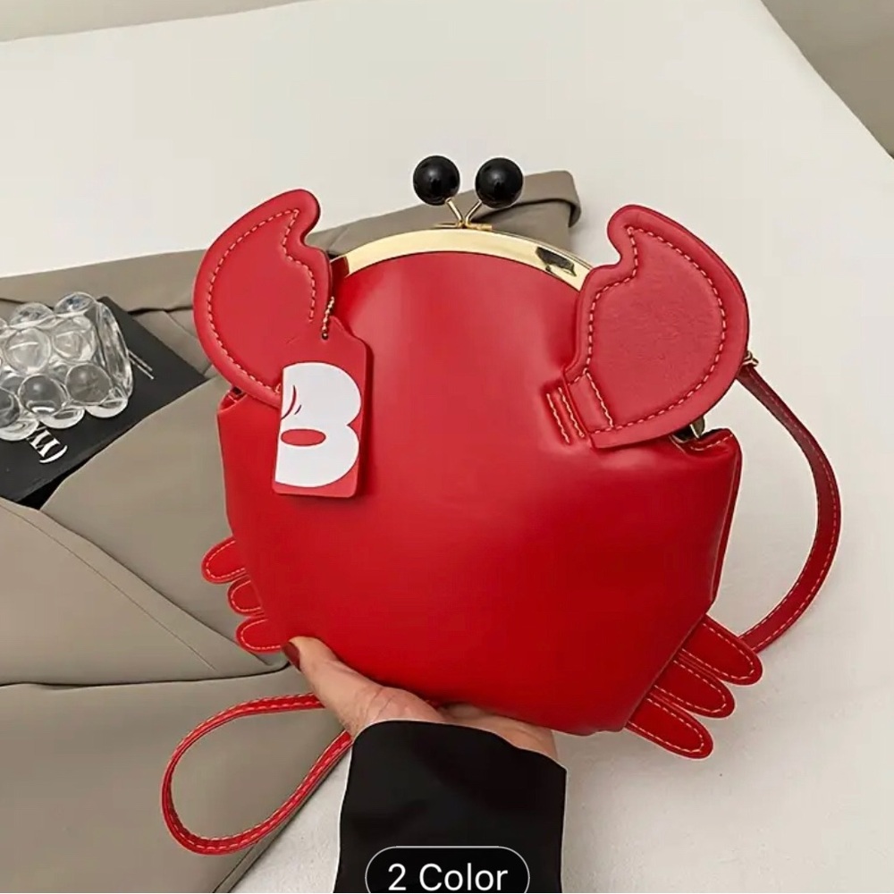 Red Crab-Shaped Women's Bag